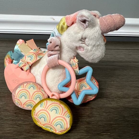 Itzy Ritzy Unicorn Car Seat Stroller Sensory Plush - Picture 1 of 5